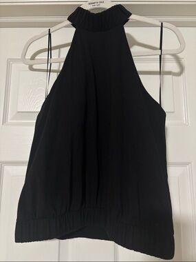 Express Black Halter Built in bra EUC M